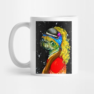 Alien With a Pearl Earring - Art History Meme Mug